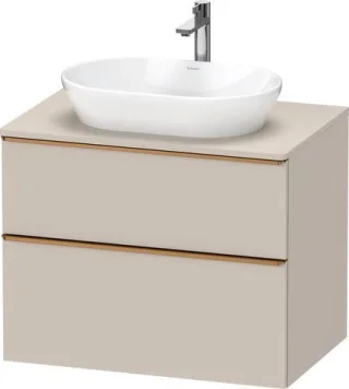 Duravit D-Neo Konsolenwaschtischunterbau wandhängend Taupe Matt 800x550x664 mm - DE4967004910000 DE4967004910000