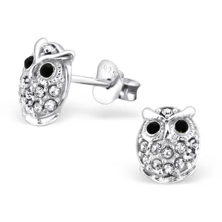 Eulen Ohrringe aus 925 Silber
