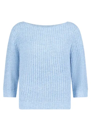 Betty & Co - Strickpullover Blue Melange - Gr. - 38