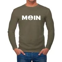 MoonWorks Longsleeve Herren Longsleeve Moin mit Anker Langarmshirt Moonworks® mit Print