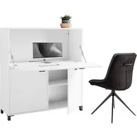 byLIVING Sekretär Montana, platzsparende Arbeitslösung mit viel Stauraum, Breite 120 cm