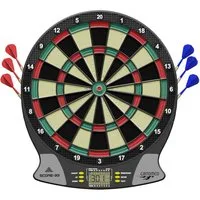 Carromco Dartscheibe SCORE-301 elektronische Dartscheibe - 4-Loch Abstand, Dart, 26 Spiele & 523 Varianten