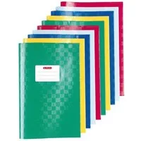 Herlitz Schulheft Hefthülle A4 Baststruktur farbig 10er Set, Heftumschläge Heftschoner