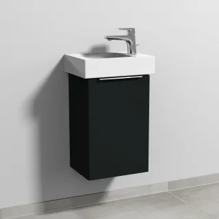 Sanipa 3way Waschtischunterbau zu Geberit iCon Waschtisch mit 1 Tür, Vulkan-Matt UP6581V