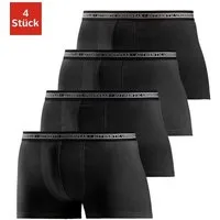 AUTHENTIC LE JOGGER Boxer Boxershorts für Herren (Packung, 4-St), schwarzer Webbund mit Logoschriftzug