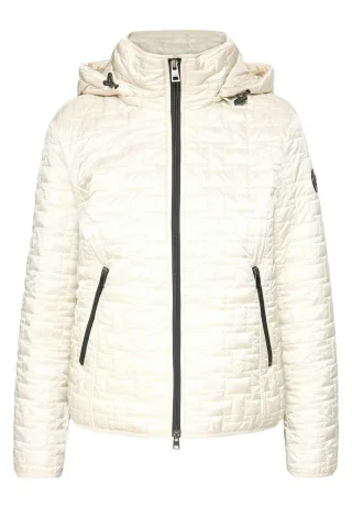 AMBER & JUNE - Steppjacke Grau Beige - Gr. - 38