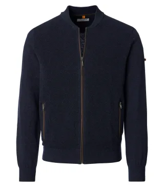 REDMOND - Strickjacke blau - Gr. - 3XL
