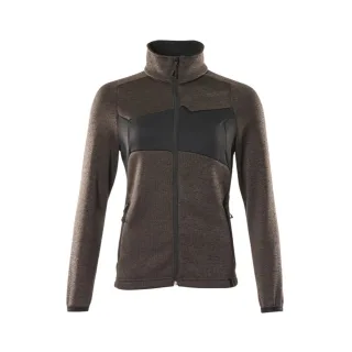 MASCOT Damen Strickpullover mit Reißverschluss ACCELERATE Dunkelanthrazit / Schwarz XL - 18155-951-1809-XL