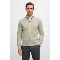 BOSS ORANGE Strickjacke Kanozip mit Reißverschluss