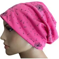 Taschen4life Beanie Slouch Longbeanie Mütze leichte Damen Beanie, Motiv Pusteblume, Sommermütze