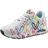 Skechers UNO-SPREAD THE LOVE Wedgesneaker Freizeitschuh, Halbschuh, Schnürschuh mit coolem Graffiti-Print