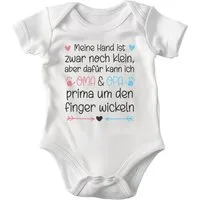 22Feels Kurzarmbody Bio Unisex Babybody Weiß Kleiner Hand Spruch Geschenk von Oma Opa BIO-Baumwolle - In Deutschland Bedruckt - Niedlicher Print