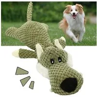 MODFU Tierkuscheltier Hundespielzeug Kauspielzeug für Hunde, Baumwollseil, Beißspielzeug Zahnpflege Stressabbau Quietschspielzeug (1-tlg) hygienisch pflegeleicht robust weich für kleine mittelgroße Hunde