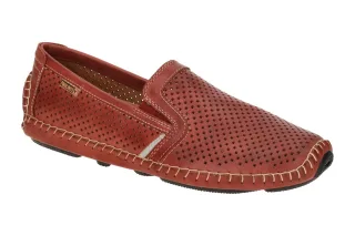 Pikolinos 09Z-3100 JEREZ Herren Slipper sandia - dunkelrot + grau - bequeme S...