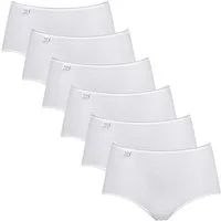 sloggi Midislip 6er Pack 24/7 Cotton (Spar-Set, 6-St) Midi Slip - Baumwolle - Atmungsaktiv - Perfekter Sitz