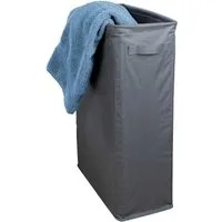 WENKO Wäschetasche Slim, Wäschesammler für schmale Nischen, 46 l