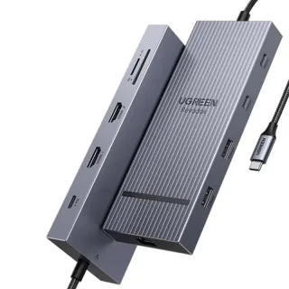 UGREEN CM866 10 in 1 Type-C Docking Station USB Hubs with PD 100W 4K60Hz HD USB-A 3.2 USB-C 3.2 / 10Gbps USB-A3.0 / 5Gbp