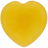 Lebensquelle Plus Edelstein Gelbe Jade Herz, Handschmeichler 2x2 cm