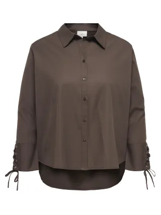 ONLY CARMAKOMA - CAROREGON ALVA L/S STRING SHIRT WVN Bracken - Gr. - 50