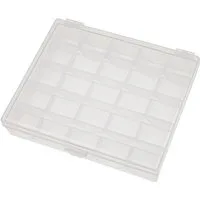 vhbw Nähkästchen für Nähmaschinenspulen, Praktische Box mit Deckel zum Aufbewahren, Sortieren und