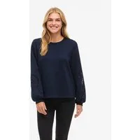 Vila Sweatshirt VISANDY L/S DETAIL SWEAT TOP - NOOS Viskosemischung, regular fit