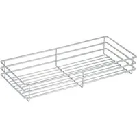 Kesseböhmer Einhängekorb Drahtkorb 90° silbergrau für COMFORT Unterschrankauszug, 210 x 470 x 75 mm