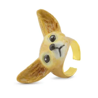 Fuchs Ring vergoldet