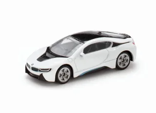 siku 1458 BMW i8 Metall/Kunststoff Schwarz/Weiß Spielzeugauto für Kinder