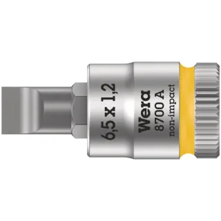 Wera 8700 A FL Schlitzschrauben Zyklop Bitnuss mit 1/4"-Antrieb - 05003322001