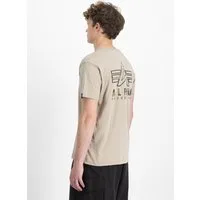 Alpha Industries T-Shirt Camo Logo Puff Print Backprint T-Shirt
