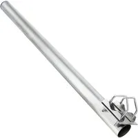 PremiumX SAT-Halterung Balkonhalter 100cm Ø 48mm Stahl Mast Geländer SAT Mast-Verlängerung