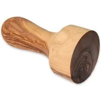 Olivenholz-erleben Tamper Kaffeetampfer aus Olivenholz, Aus echtem Olivenholz – robust, aromaneutral – jedes Stück ein Unikat