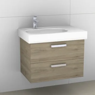 Artiqua 413 Waschtischunterschrank für Citterio 500545 ( ehem. 123575) Sanremo Eiche quer NB, 413-WU 413-WU2L-K101-7145-428