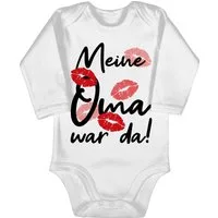 Shirtracer Shirtbody Meine Oma war da - schwarz Strampler Baby Mädchen & Junge