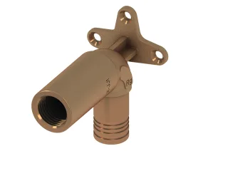 Tece logo-Push Universal-Wandscheibe lang, Dim.20xRp 1/2", Rotguss/Si-Bronze, 8723008 8723008