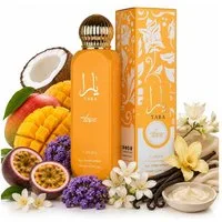 Lattafa Duft-Set Yara Tous All Over Spray Body Spray + Parfümzerstäuber leer