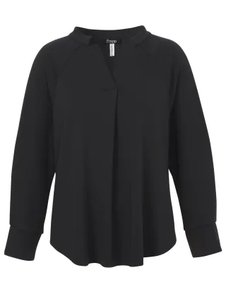 Frapp - Sweatshirt Stehkragen 1/1 Arm black - Gr. - 46