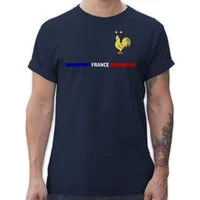 Shirtracer T-Shirt Frankreich Trikot Wappen, France mit Stolz, Französisches Fan-Motiv 2026 Fussball WM Fanartikel