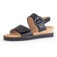 Gabor GENUA Keilsandalette, Riemchensandale, Sommerschuh, Komfortschuh in Weite G (weit)