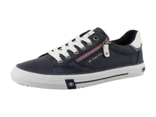 TOM TAILOR Sneaker Freizeitschuh, Halbschuh, Schnürschuh mit Außen-Reißverschluss