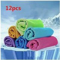 FELIXLEO Sporthandtuch Kühlendes Handtuch 12er Set Kühltücher Sport Cooling Towel für Yoga, (12-St)