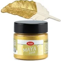 Viva Decor Acrylfarbe ViVA DECOR Maya Gold 45ml - Gelbgold