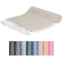 livessa Strandtuch Baumwolle Strandtuch - Saunatuch - Turkish Hamamtuch - Badetuch, Baumwolle, 100 % Baumwolle - 100x200 cm