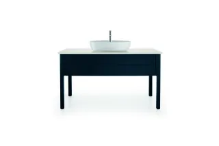 Duravit Luv Konsolenwaschtischunterbau bodenstehend Nachtblau Seidenmatt 1338x570x743 mm - LU9561098 LU956109898