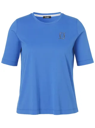 Frapp - T-Shirt Rundhals 1/2 Arm azur - Gr. - 44