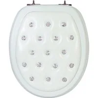Primaster WC-Sitz Primaster WC-Sitz mit Strasssteinen, Abnehmbar Absenkautomatik Metallscharniere