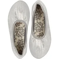 Beck Schläppchen Basic Glitzer Gymnastikschuh (bis Gr. 42 erhältlich, für Sport und Zuhause) mit rutschfester Gummi-Laufsohle