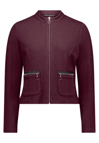 Betty Barclay - Sweatjacke Maroon Banner - Gr. - 40