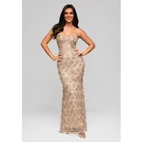 OMBRE Abendkleid Glanzvolles Abendkleid mit Pailletten