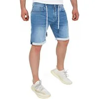 Yazubi Jeansshorts Henry lässige Sweatshorts mit Stretchanteil